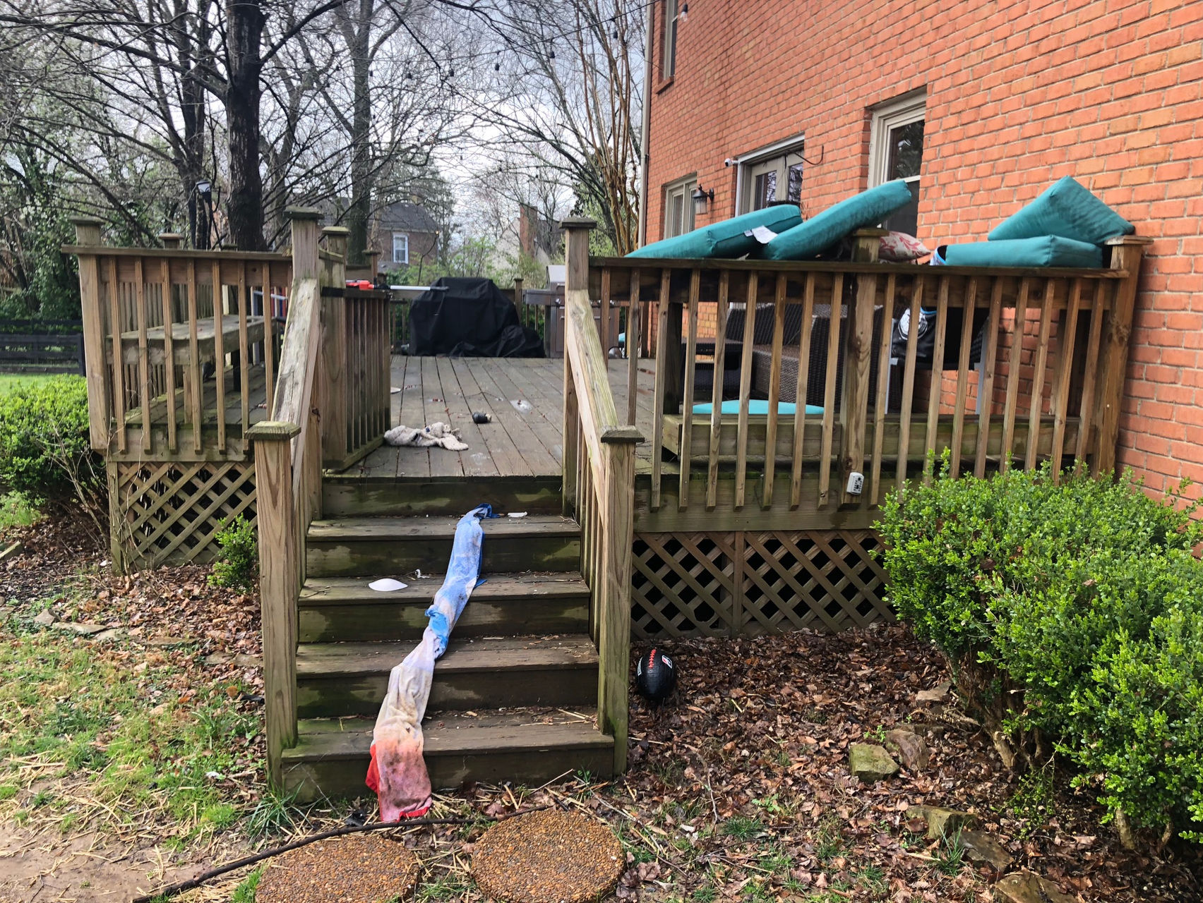 Cleaned outdoor surface from M.A.N Pressure Washing and Sealing